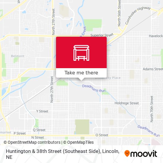 West O Street & Capitol Beach Boulevard, NE map