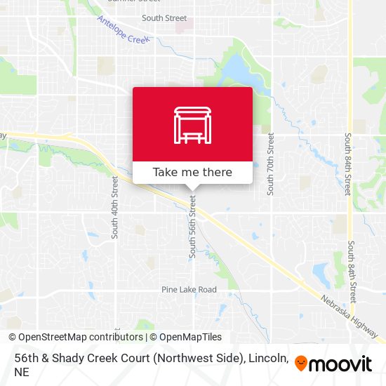 56th & Shady Creek Court (Northwest Side) map