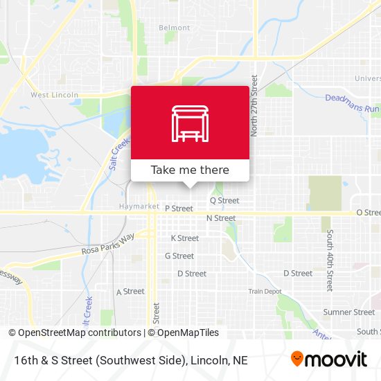 16th & S Street (Southwest Side) map