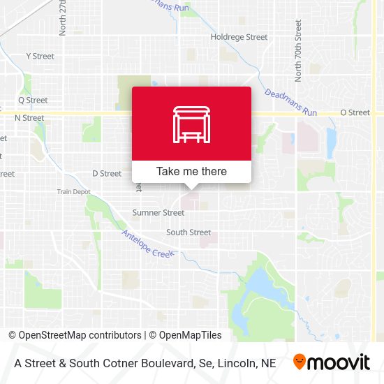 O & 20th Street (Northwest Side) map