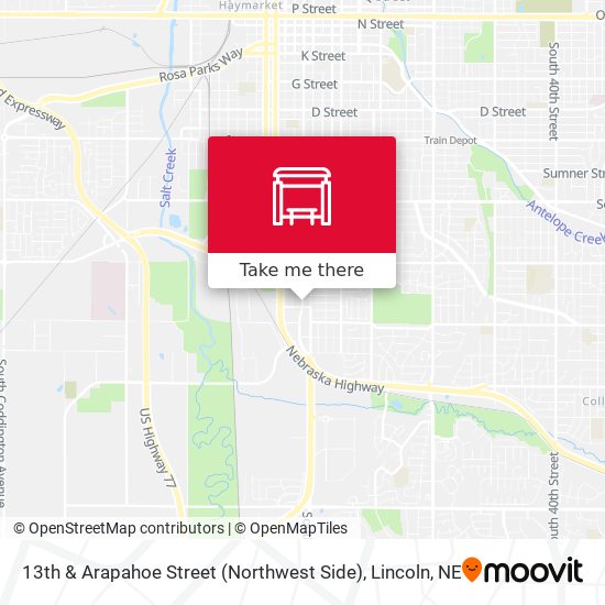 Mapa de 13th & Arapahoe Street (Northwest Side)