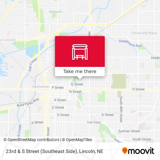 23rd & S Street (Southeast Side) map