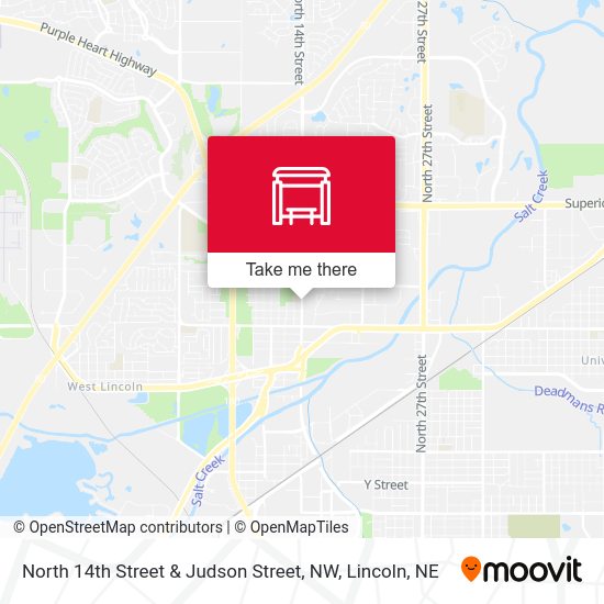 North 14th Street & Judson Street, NW map
