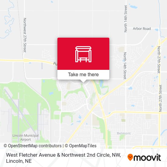 West Fletcher Avenue & Northwest 2nd Circle, NW map