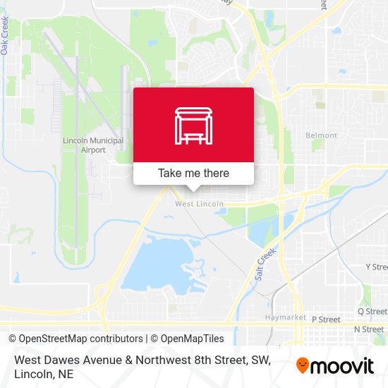 Mapa de West Dawes Avenue & Northwest 8th Street, SW