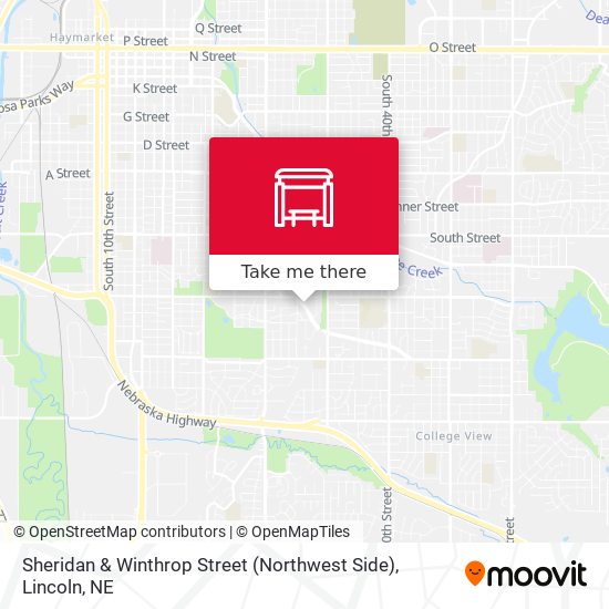 Sheridan & Winthrop Street (Northwest Side) map