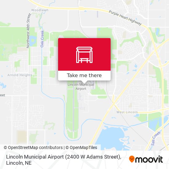 Lincoln Municipal Airport (2400 W Adams Street) map