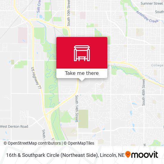 16th & Southpark Circle (Northeast Side) map