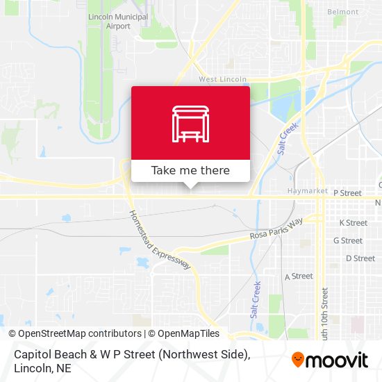 Capitol Beach & W P Street (Northwest Side) map