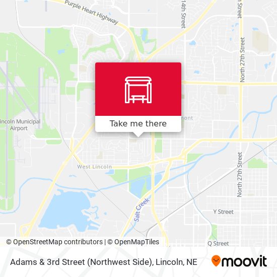 Adams & 3rd Street (Northwest Side) map