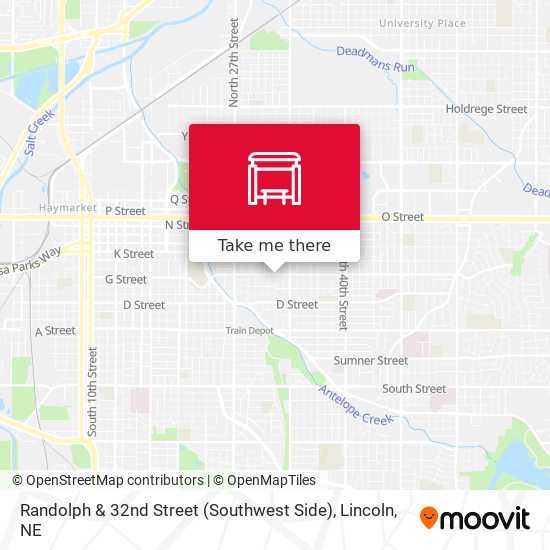 South 40th Street & Calvert Street, Se map