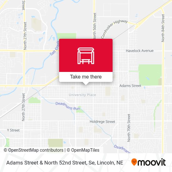 Adams Street & North 52nd Street, Se map