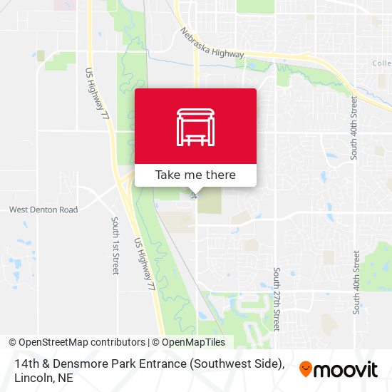 14th & Densmore Park Entrance (Southwest Side) map