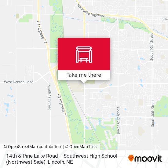 Mapa de 14th & Pine Lake Road -- Southwest High School (Northwest Side)