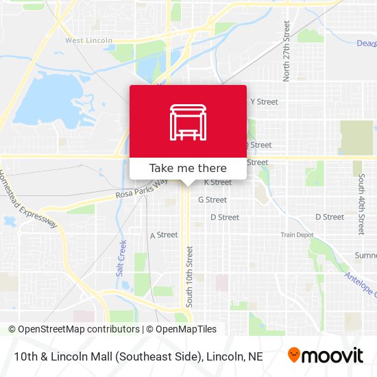 10th & Lincoln Mall (Southeast Side) map