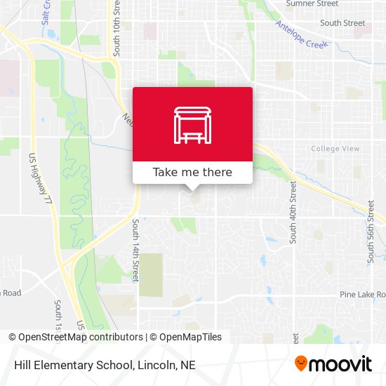 Hill Elementary School map