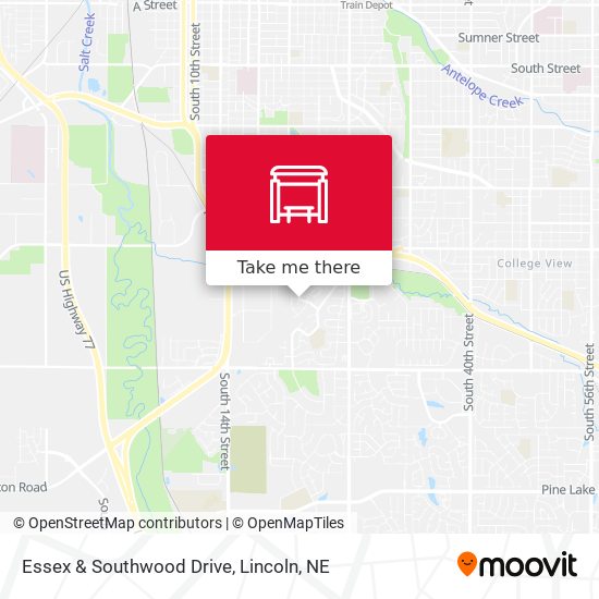 Essex & Southwood Drive map