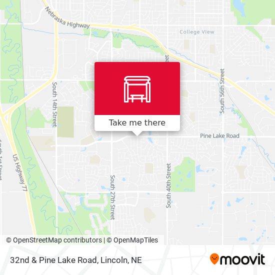 32nd & Pine Lake Road map