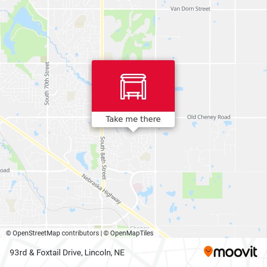 93rd & Foxtail Drive map