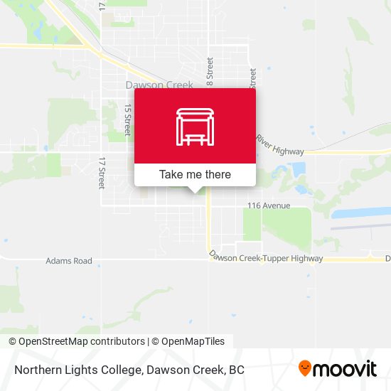 Northern Lights College map