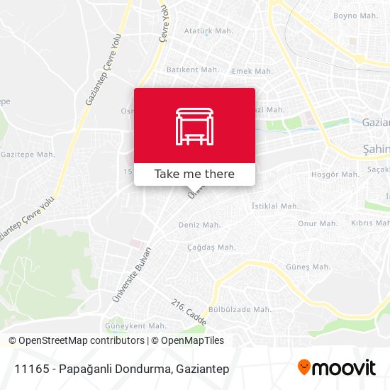 11165 - Papağanli Dondurma map