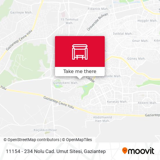 11154 - 234 Nolu Cad. Umut Sitesi map