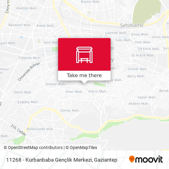 11268 - Kurbanbaba Gençlik Merkezi map