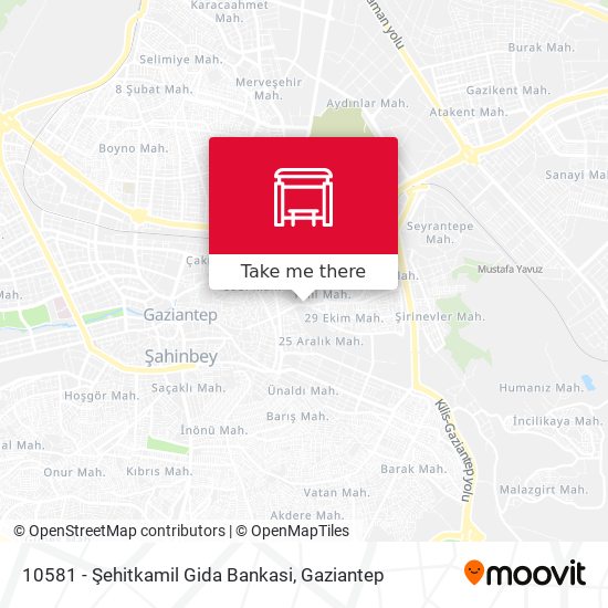 10581 - Şehitkamil Gida Bankasi map