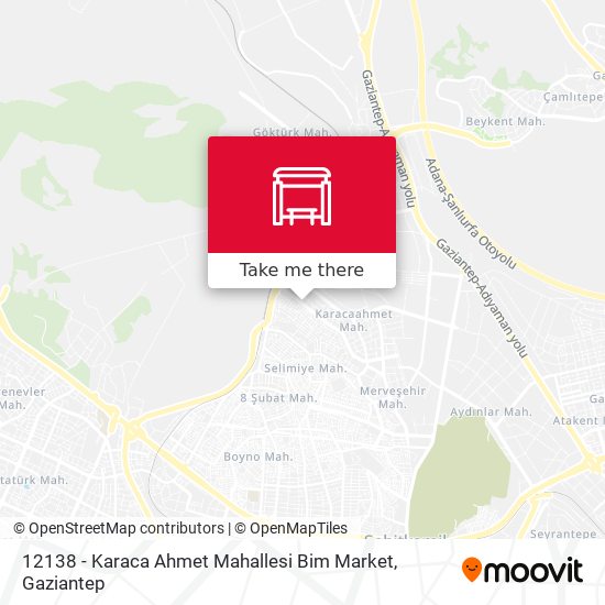 12138 - Karaca Ahmet Mahallesi Bim Market map