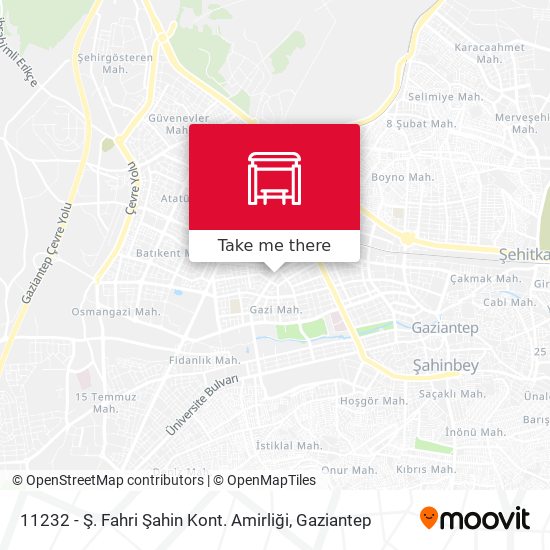 11232 - Ş. Fahri Şahin Kont. Amirliği map