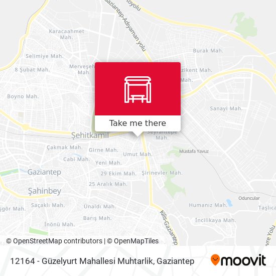 12164 - Güzelyurt Mahallesi Muhtarlik map