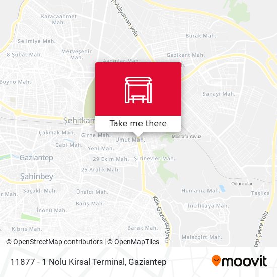 11877 - 1 Nolu Kirsal Terminal map