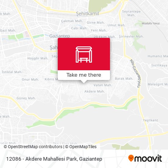 12086 - Akdere Mahallesi Park map