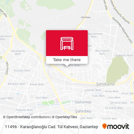 11496 - Karaoğlanoğlu Cad. Tül Kahvesi map