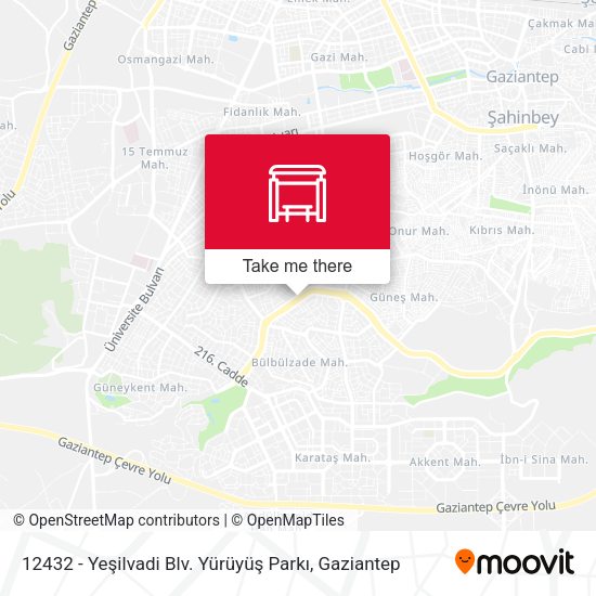 12432 - Yeşilvadi Blv. Yürüyüş Parkı map