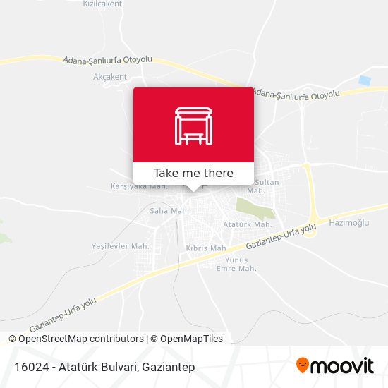 16024 - Atatürk Bulvari map