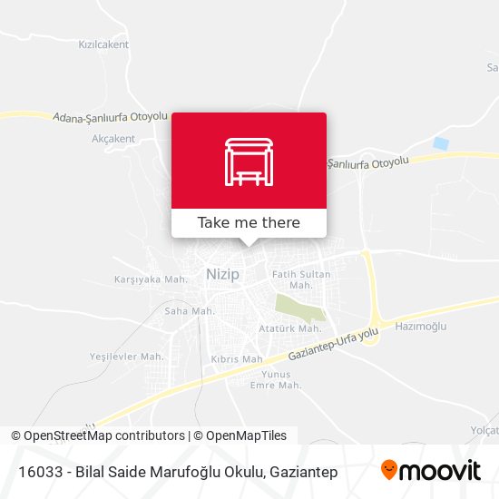 16033 - Bilal Saide Marufoğlu Okulu map