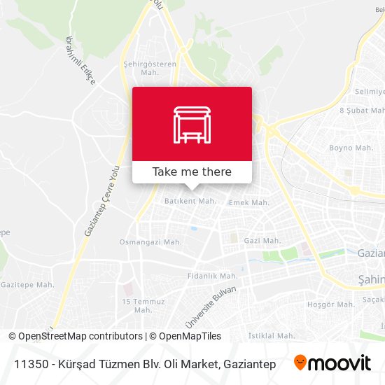 11350 - Kürşad Tüzmen Blv. Oli Market map