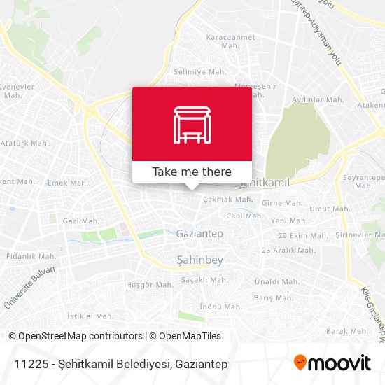 11225 - Şehitkamil Belediyesi map