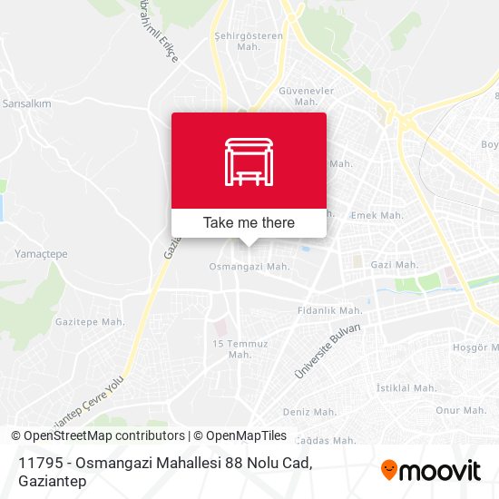 11795 - Osmangazi Mahallesi 88 Nolu Cad map