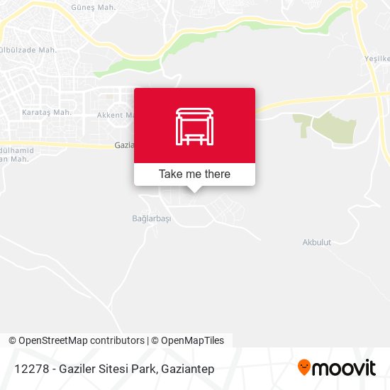 12278 - Gaziler Sitesi Park map