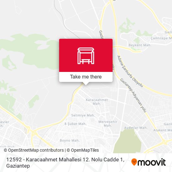 12592 - Karacaahmet Mahallesi 12. Nolu Cadde 1 map