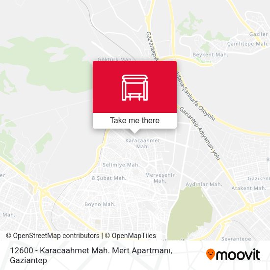 12600 - Karacaahmet Mah. Mert Apartmanı map