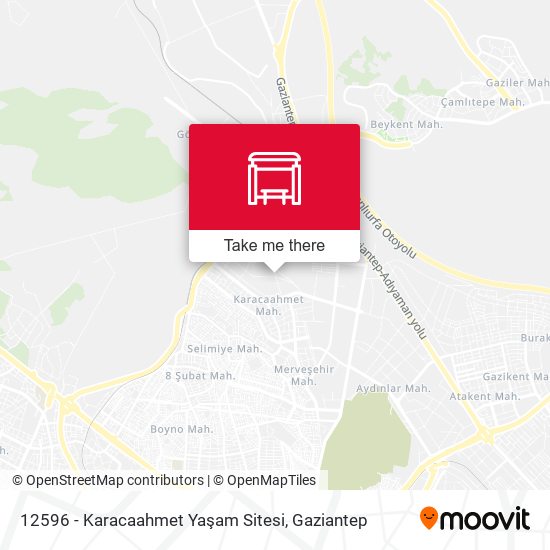 12596 - Karacaahmet Yaşam Sitesi map