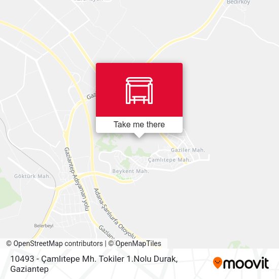 10493 - Çamlıtepe Mh. Tokiler 1.Nolu Durak map