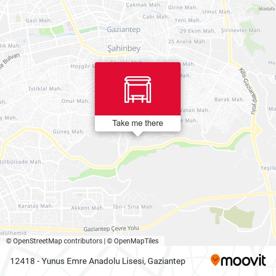 12418 - Yunus Emre Anadolu Lisesi map