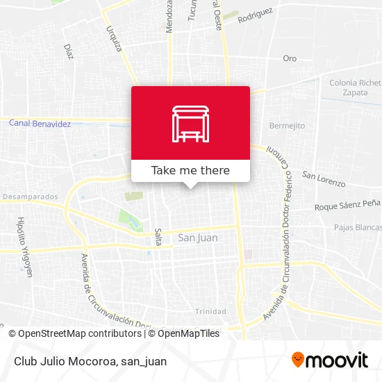 Club Julio Mocoroa map