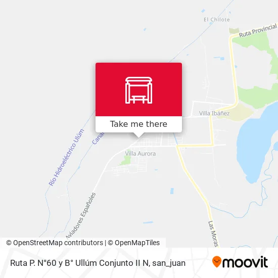 Ruta P. N°60 y B° Ullúm Conjunto II N map