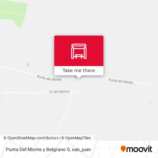 Punta Del Monte y Belgrano S map