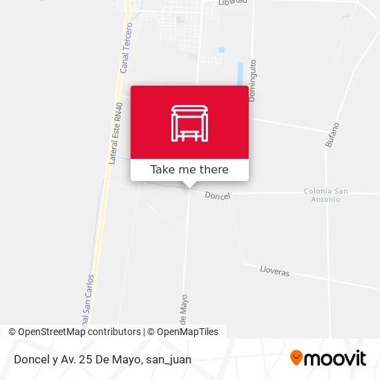 Doncel y Av. 25 De Mayo map
